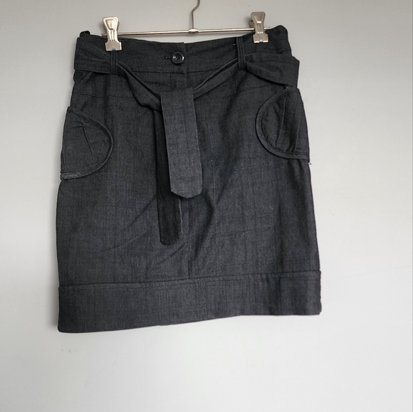 Dresses & Skirts - Spicy Sugar Dark Denim Look Skirt with belt